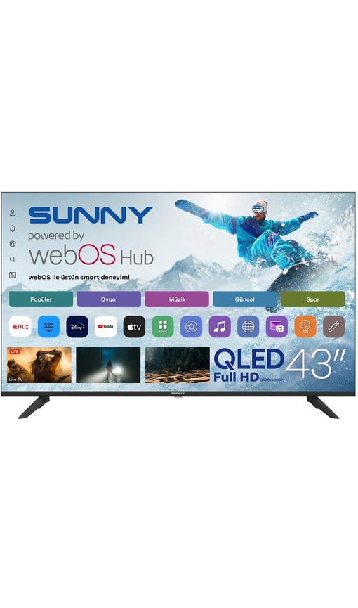 SUNNY SN43QFMLN-W02 Smart webOS 2.0S 43 inç 109 cm Full-HD QLED TV