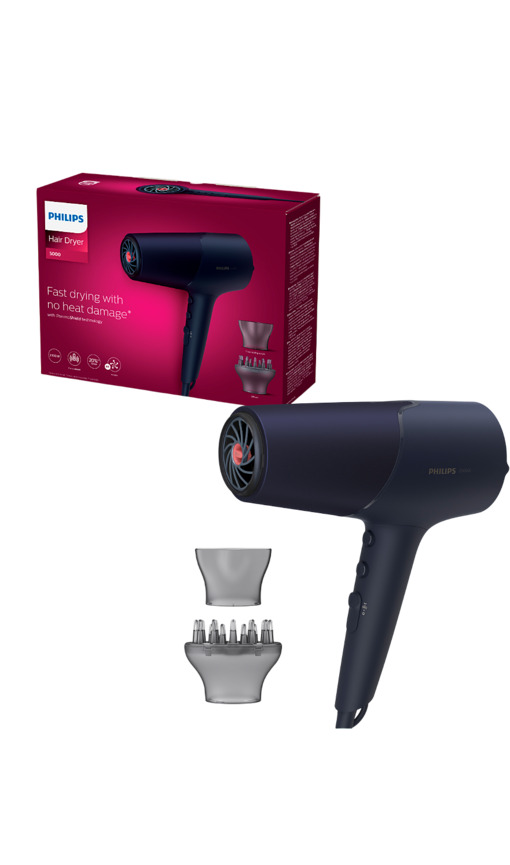 PHILIPS BHD510/00 İyonik Bakım, 3 Isı ve 2 Hız Ayarı, 2300W Saç Kurutma Makinesi 